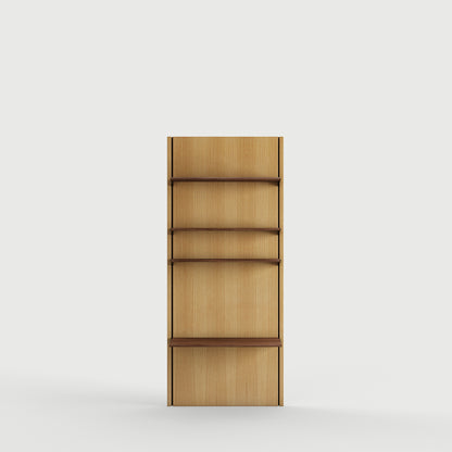 Panel System 1B - Oak Dark Oil / Walnut