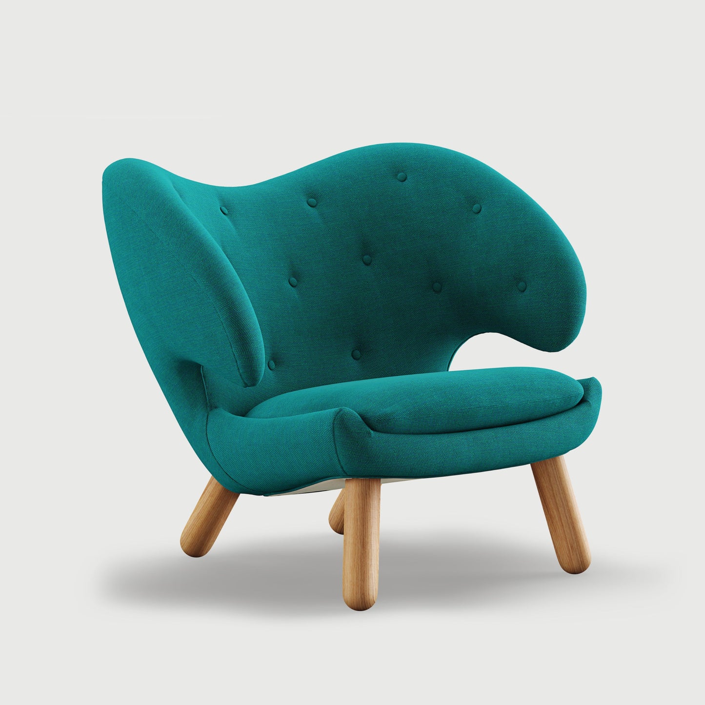 THE PELICAN CHAIR (With Buttons) (Upholstery Material - Watercolour)