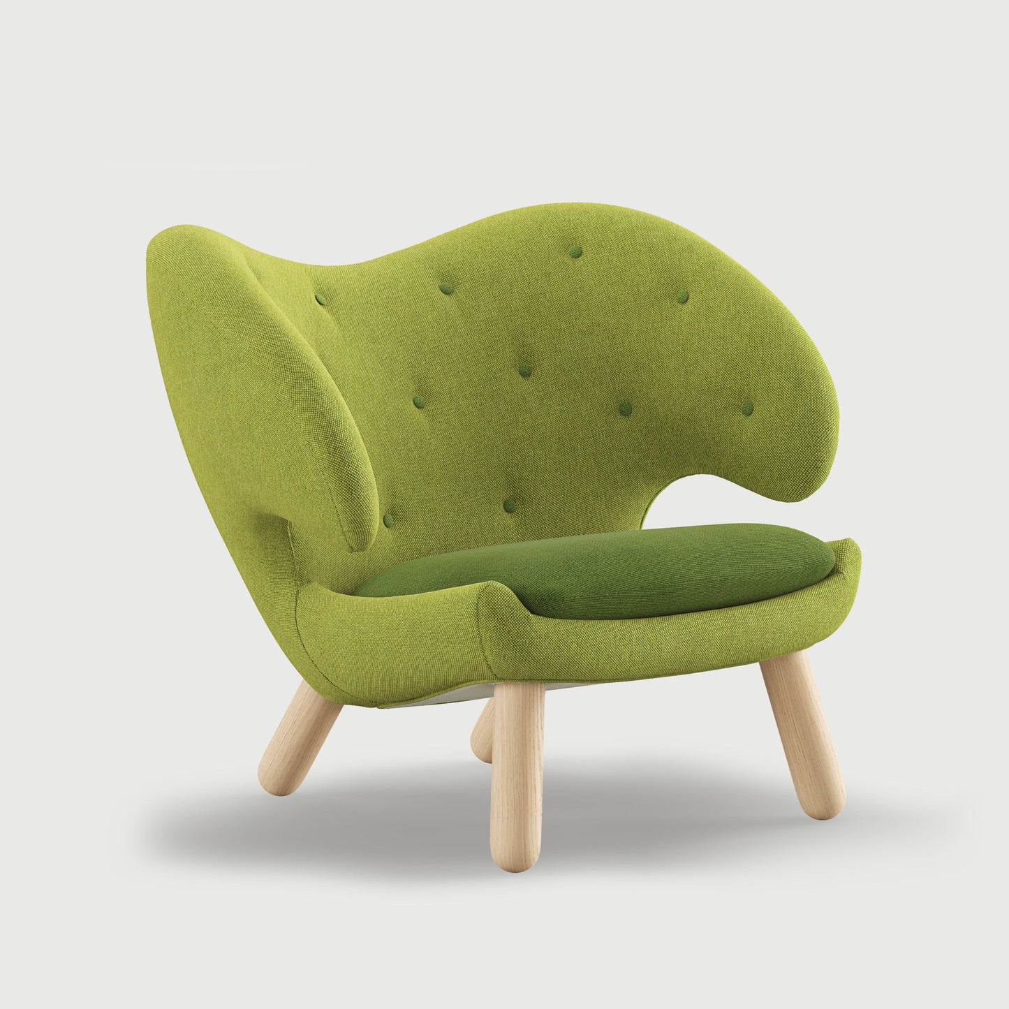 THE PELICAN CHAIR (With Buttons) (Upholstery Material - Hallingdal)