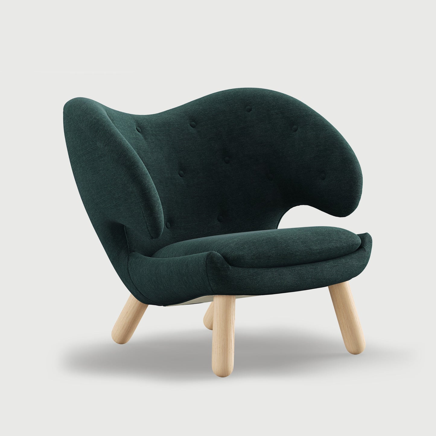 THE PELICAN CHAIR (With Buttons) (Upholstery Material - Watercolour)