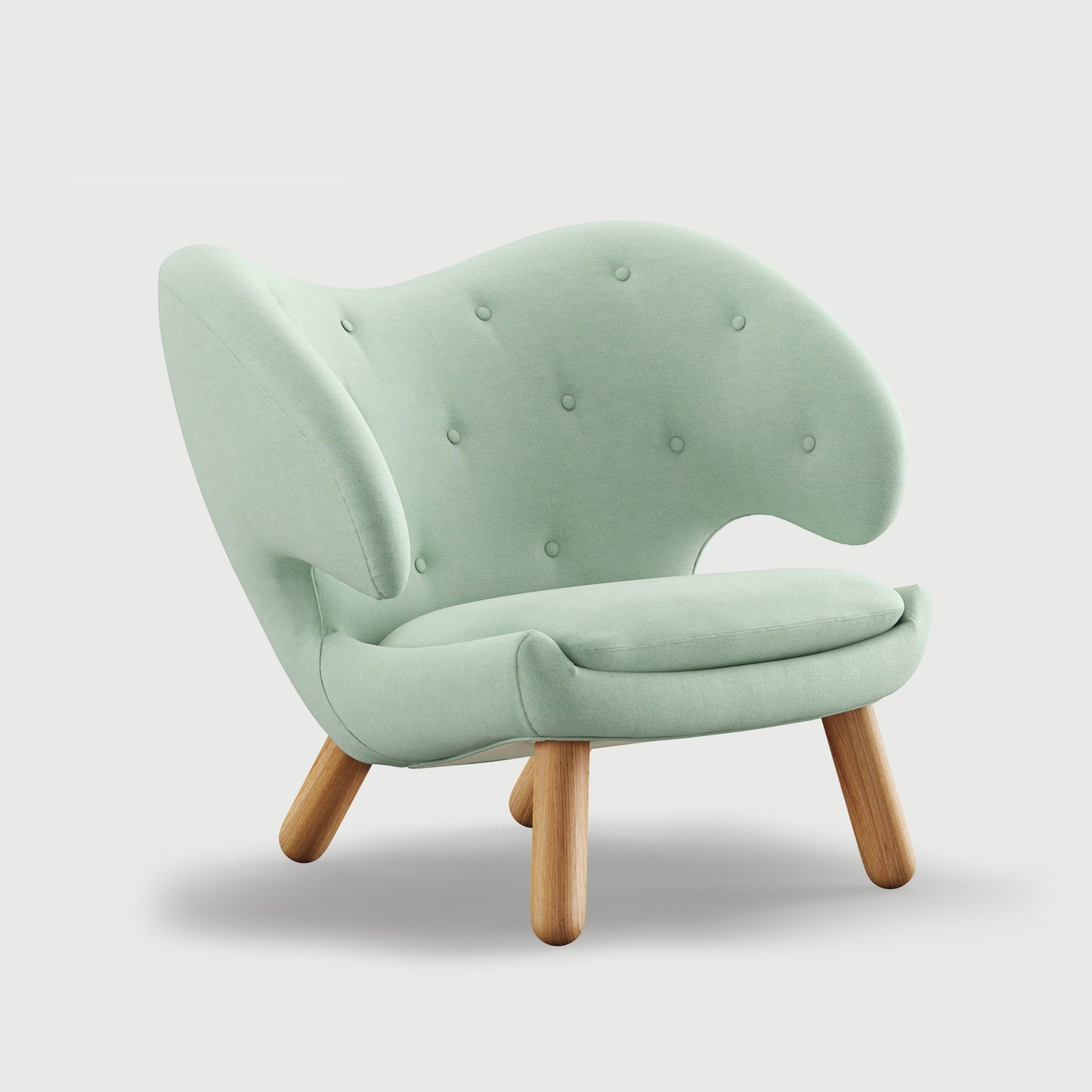 THE PELICAN CHAIR (With Buttons) (Upholstery Material - Watercolour)