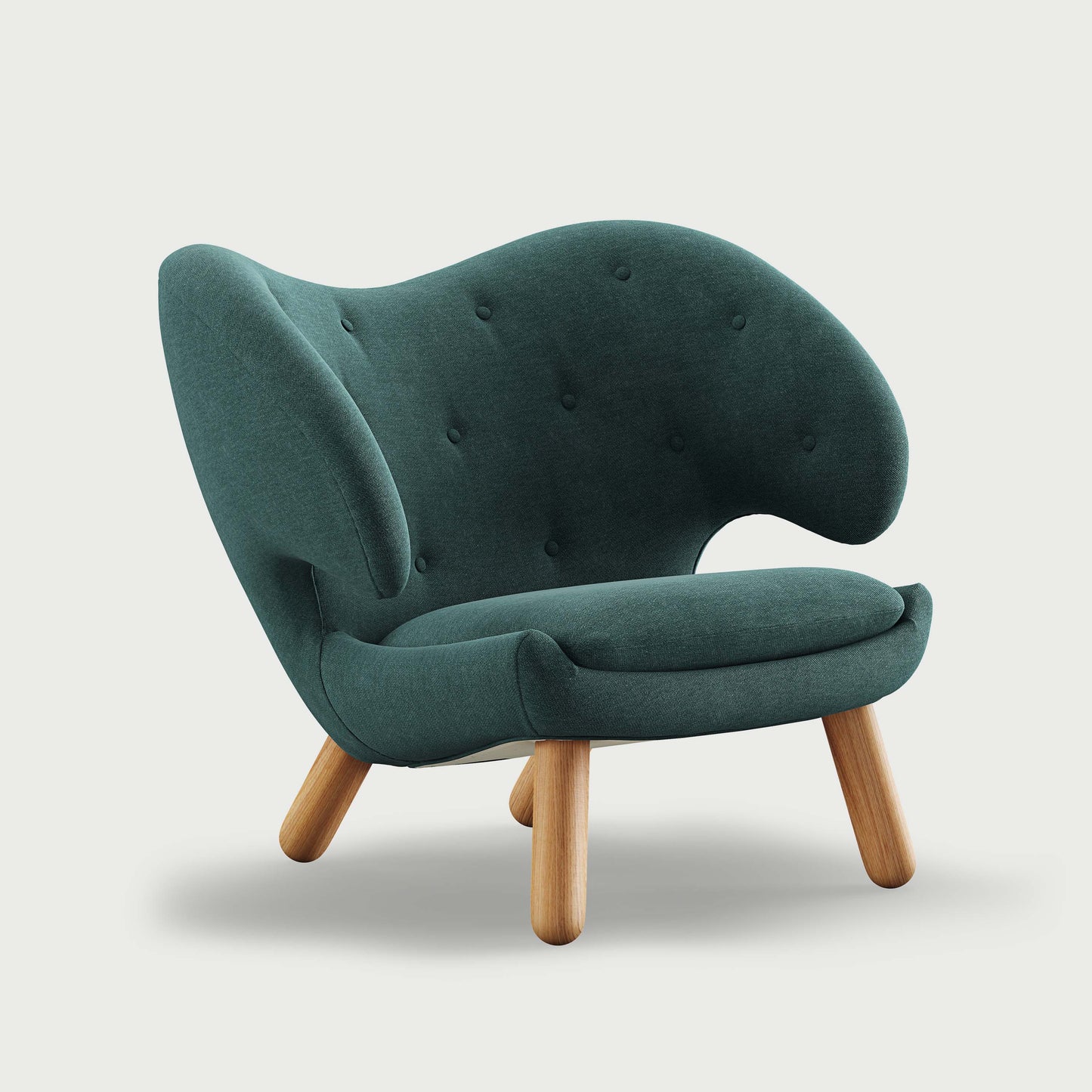 THE PELICAN CHAIR (With Buttons) (Upholstery Material - Watercolour)