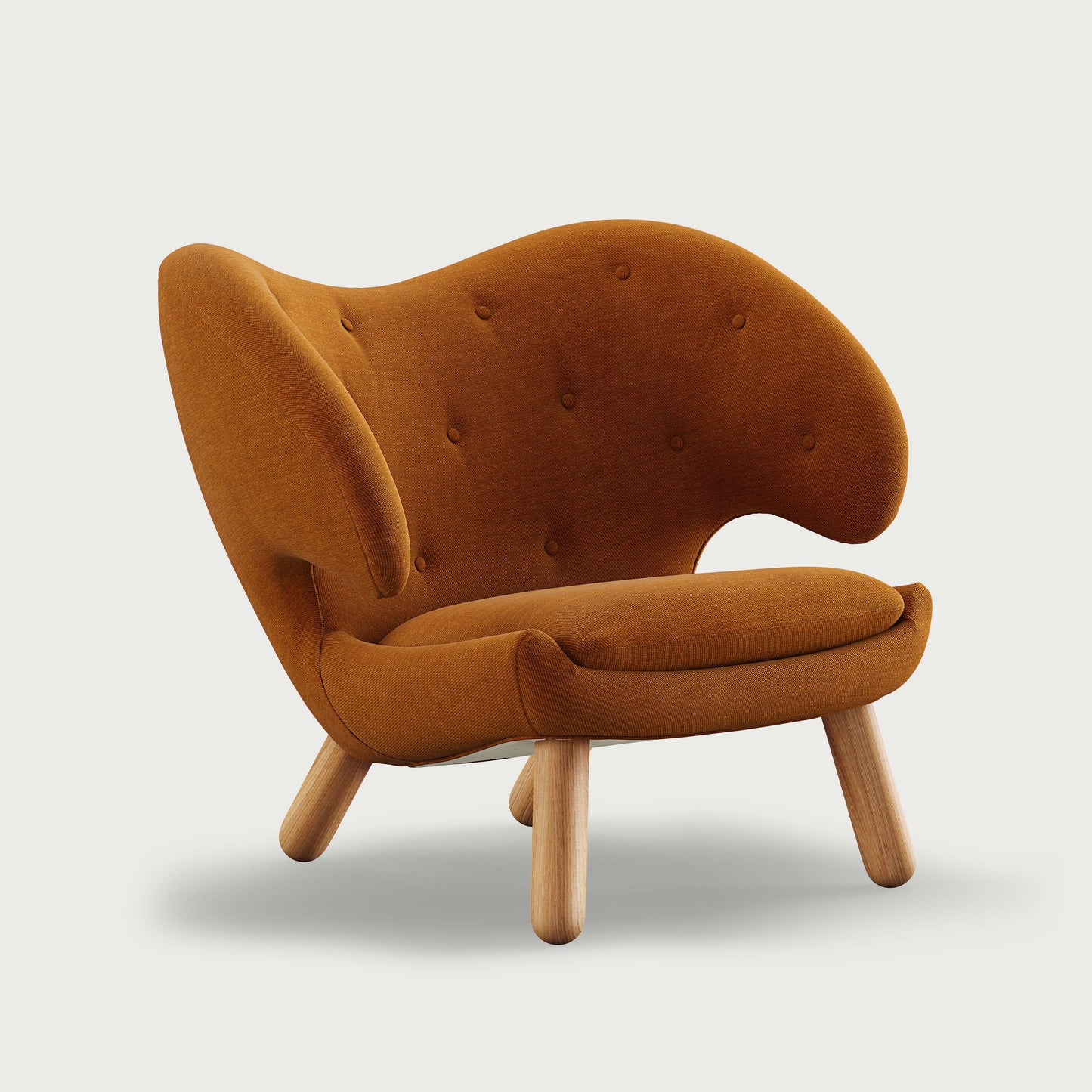 THE PELICAN CHAIR (With Buttons) (Upholstery Material - Watercolour)