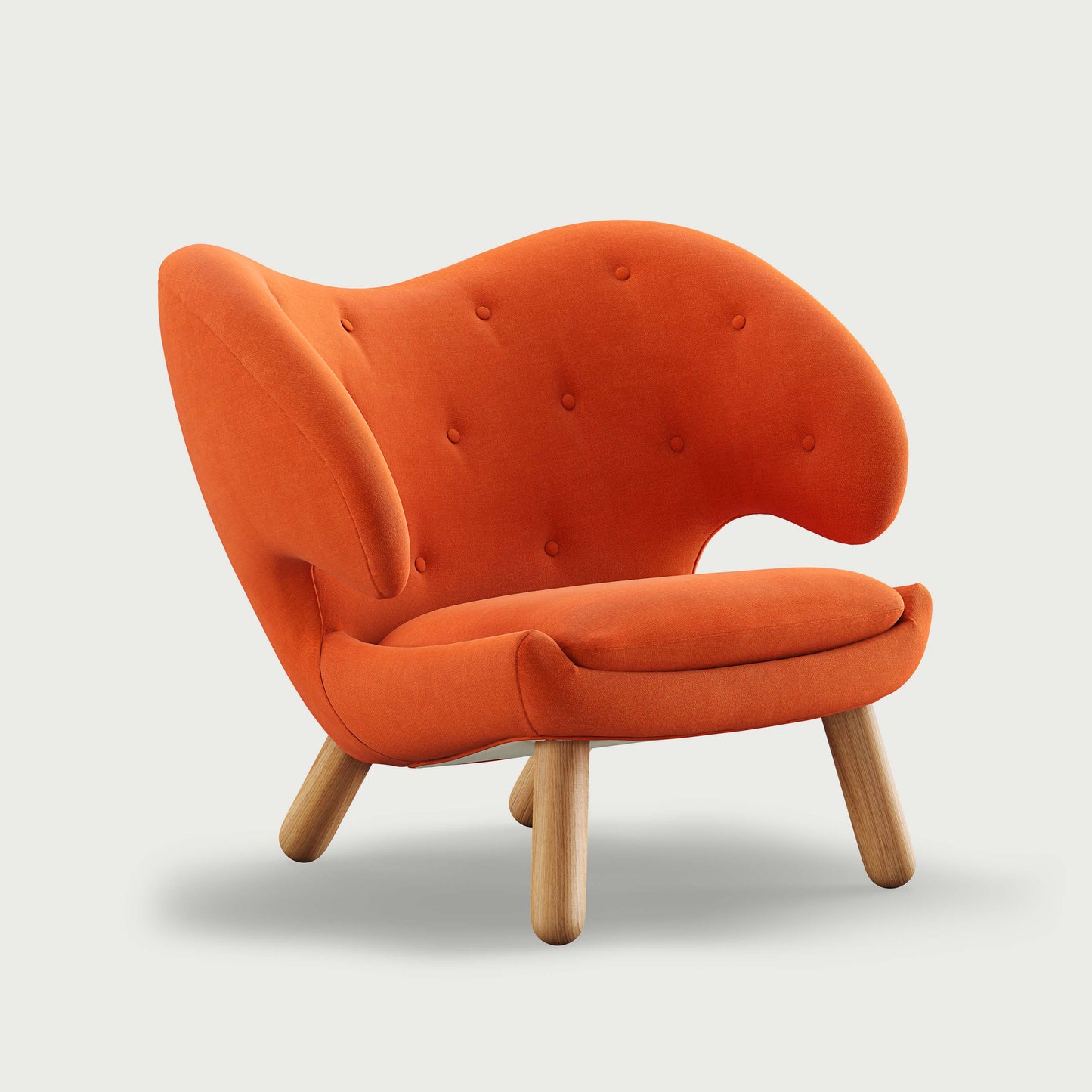 THE PELICAN CHAIR (With Buttons) (Upholstery Material - Watercolour)