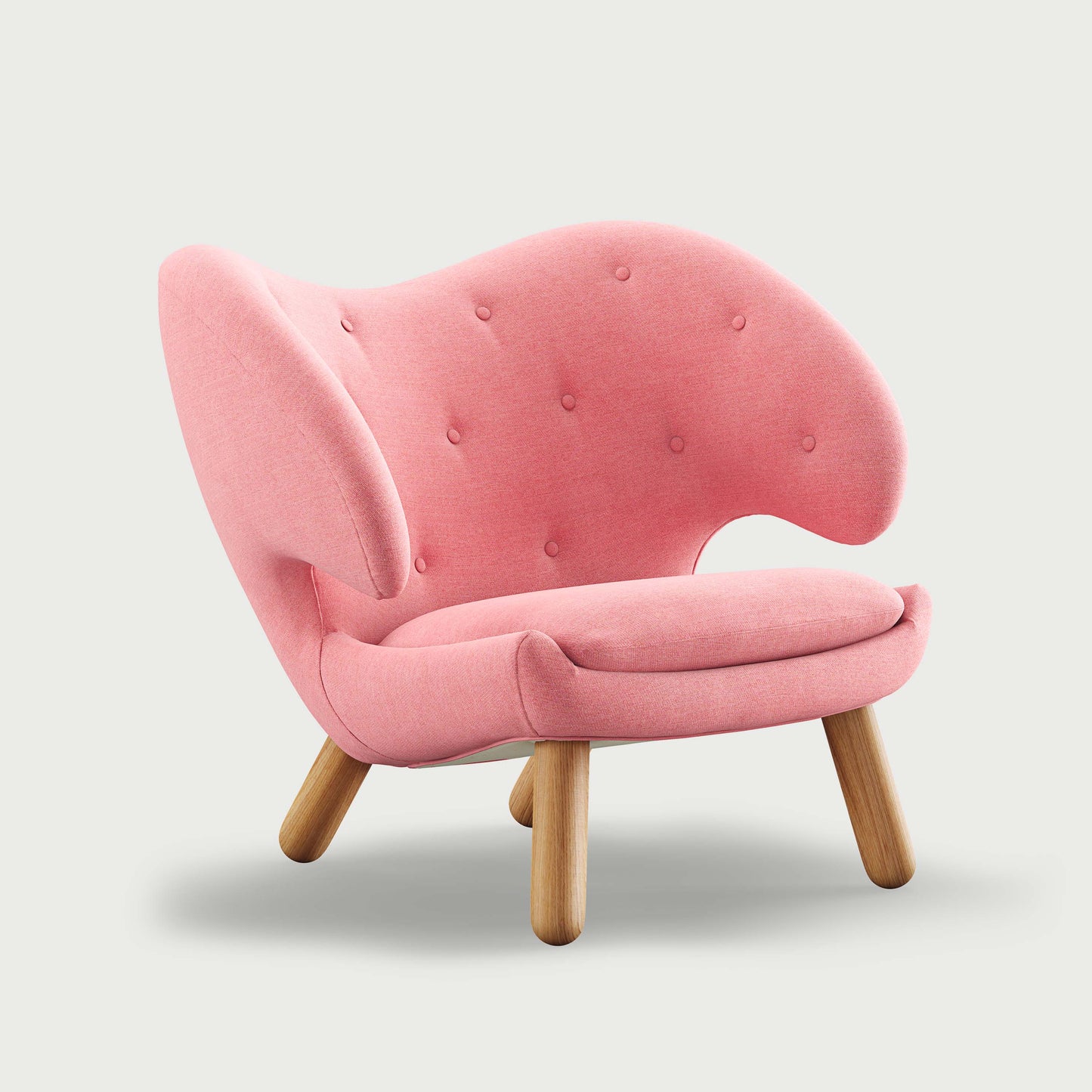 THE PELICAN CHAIR (With Buttons) (Upholstery Material - Watercolour)