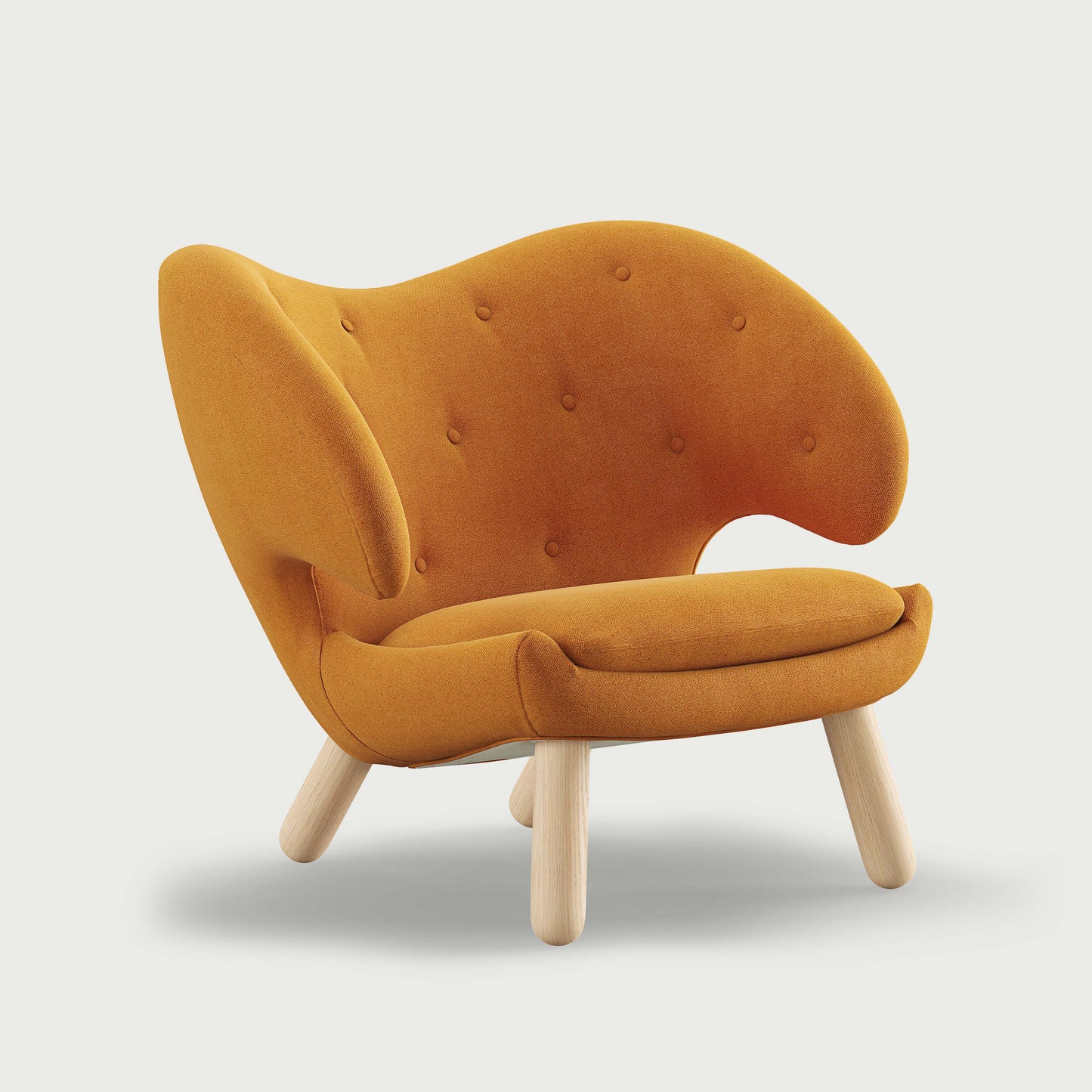 THE PELICAN CHAIR (With Buttons) (Upholstery Material - Vidar)