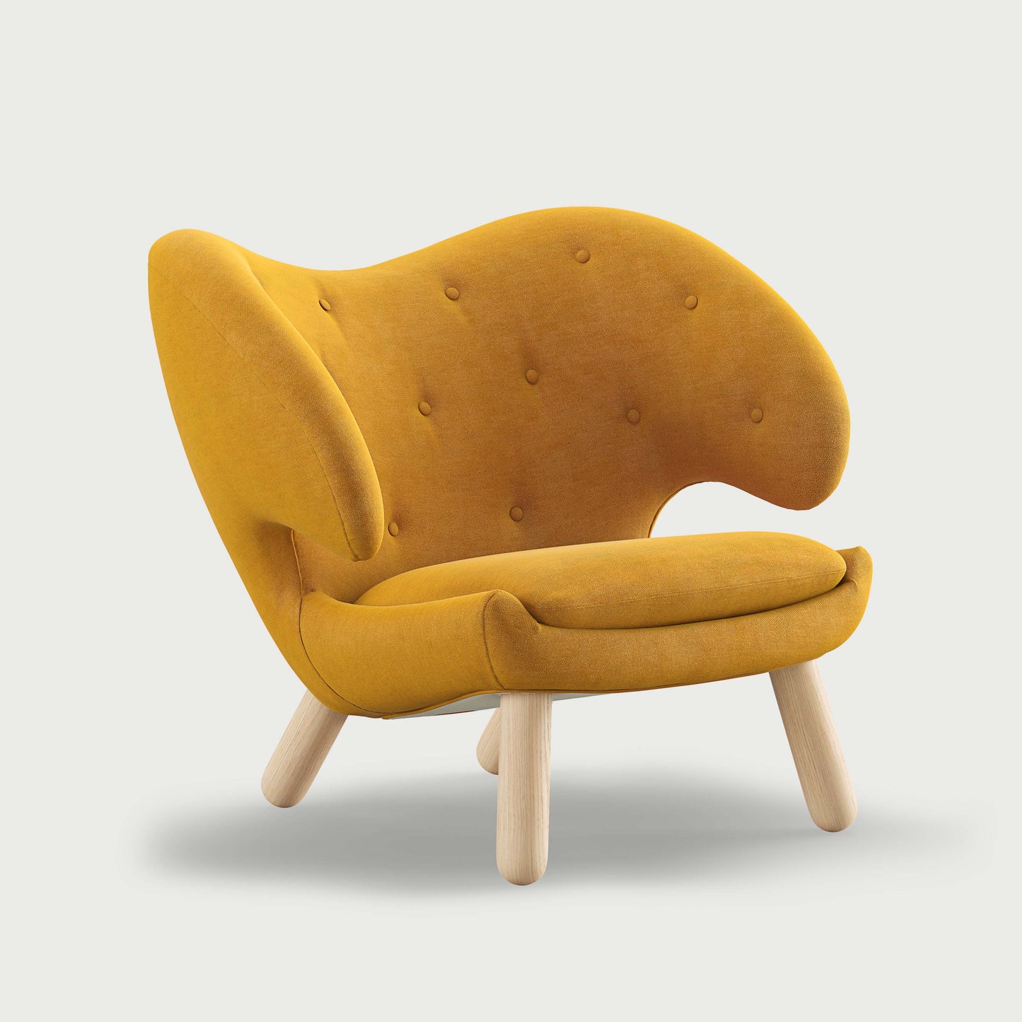 THE PELICAN CHAIR (With Buttons) (Upholstery Material - Watercolour)