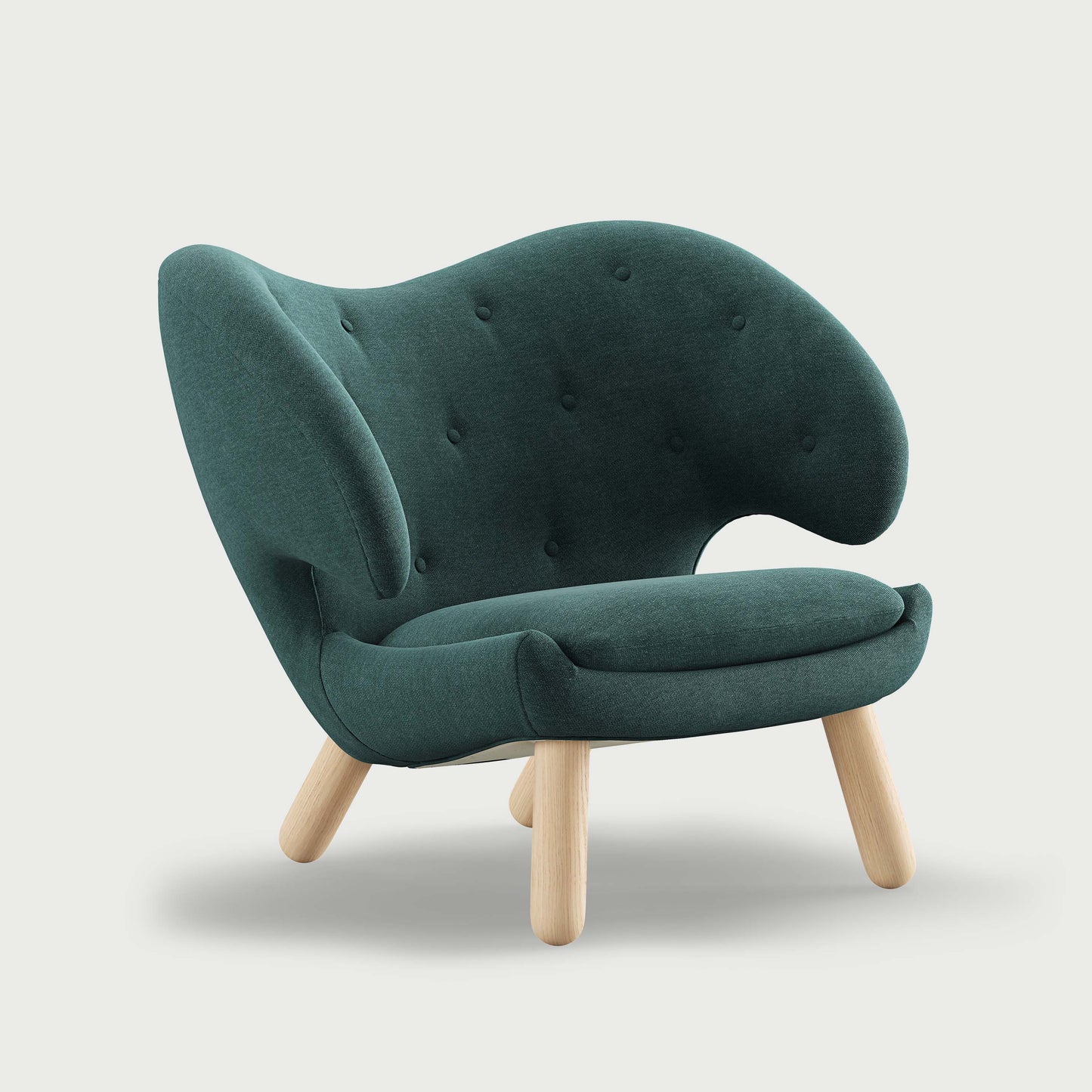 THE PELICAN CHAIR (With Buttons) (Upholstery Material - Watercolour)