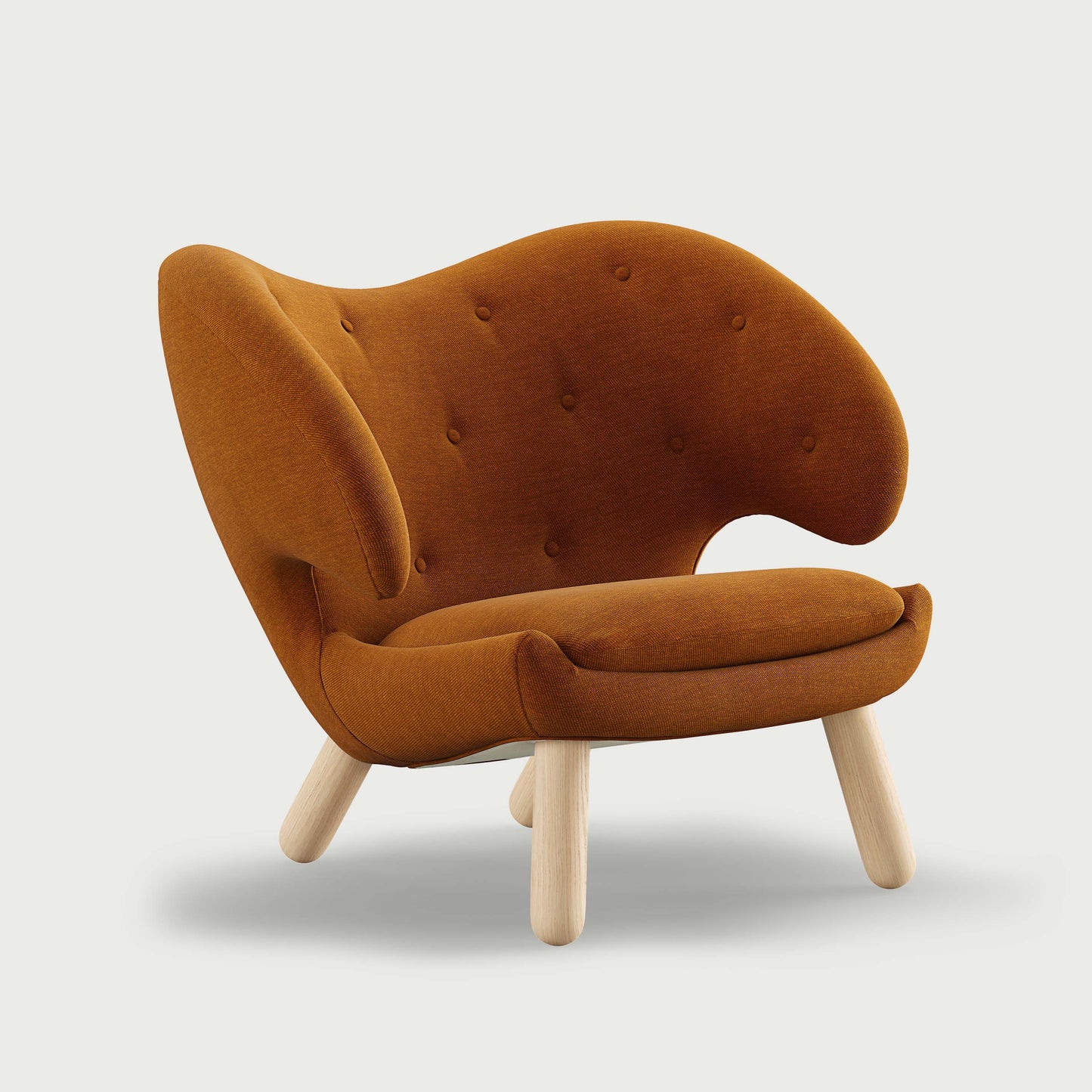 THE PELICAN CHAIR (With Buttons) (Upholstery Material - Watercolour)