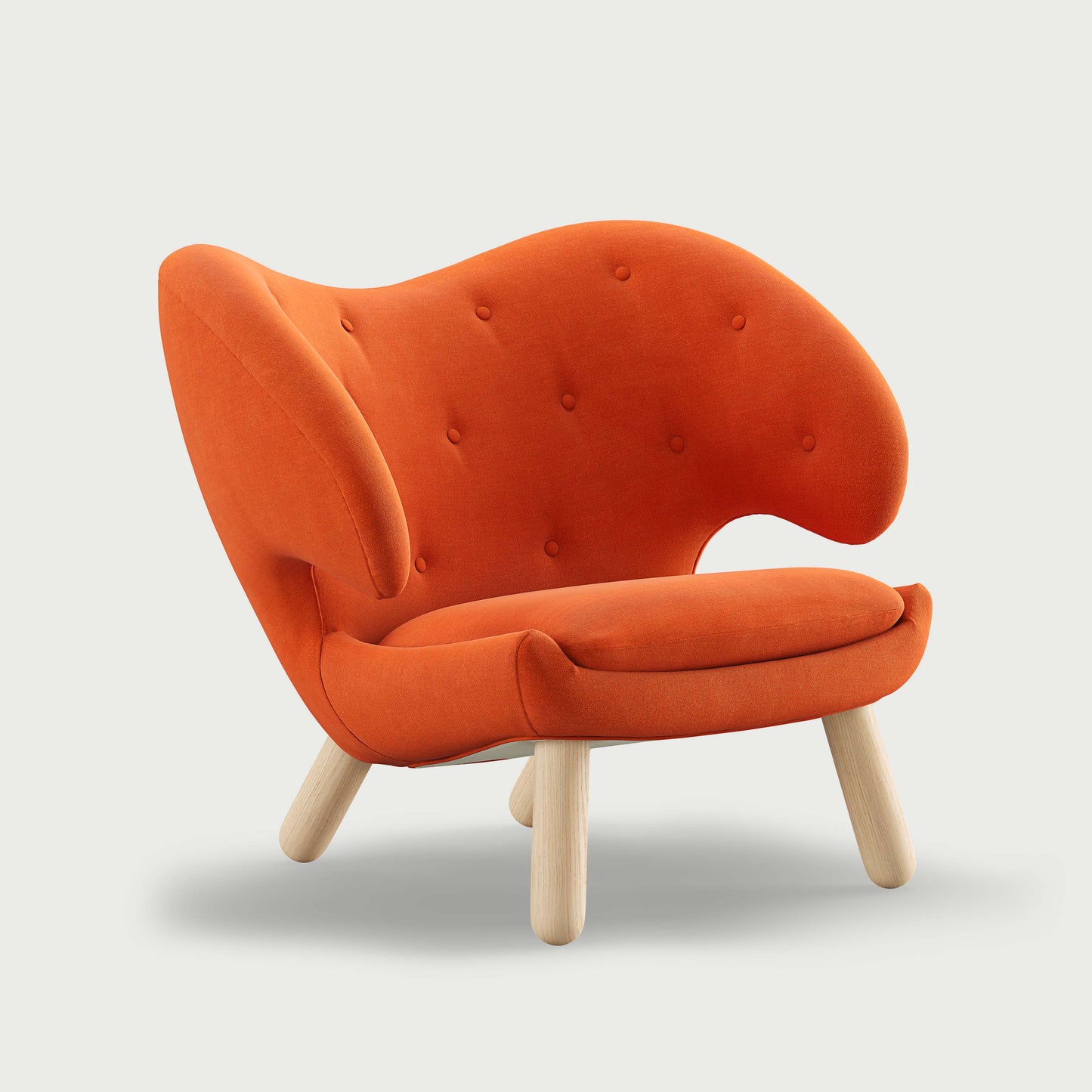 THE PELICAN CHAIR (With Buttons) (Upholstery Material - Watercolour)