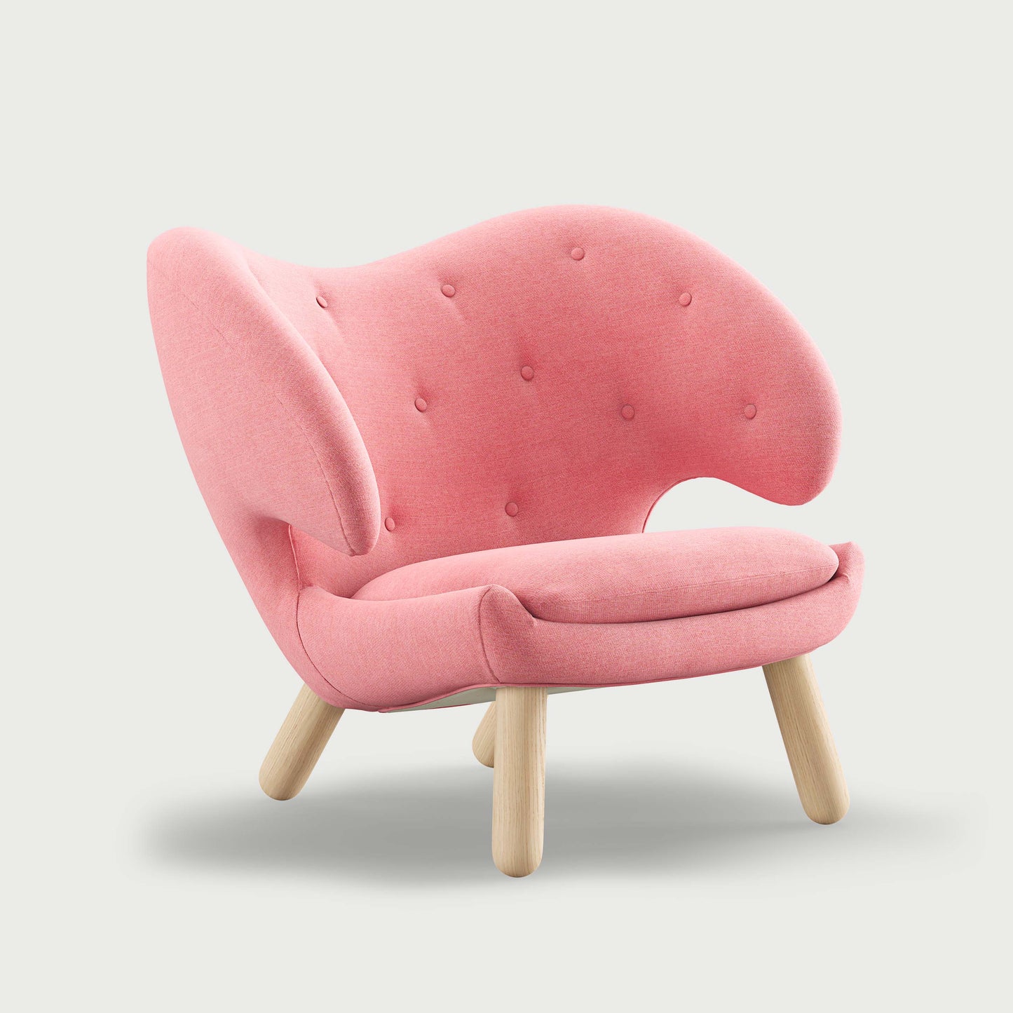 THE PELICAN CHAIR (With Buttons) (Upholstery Material - Watercolour)