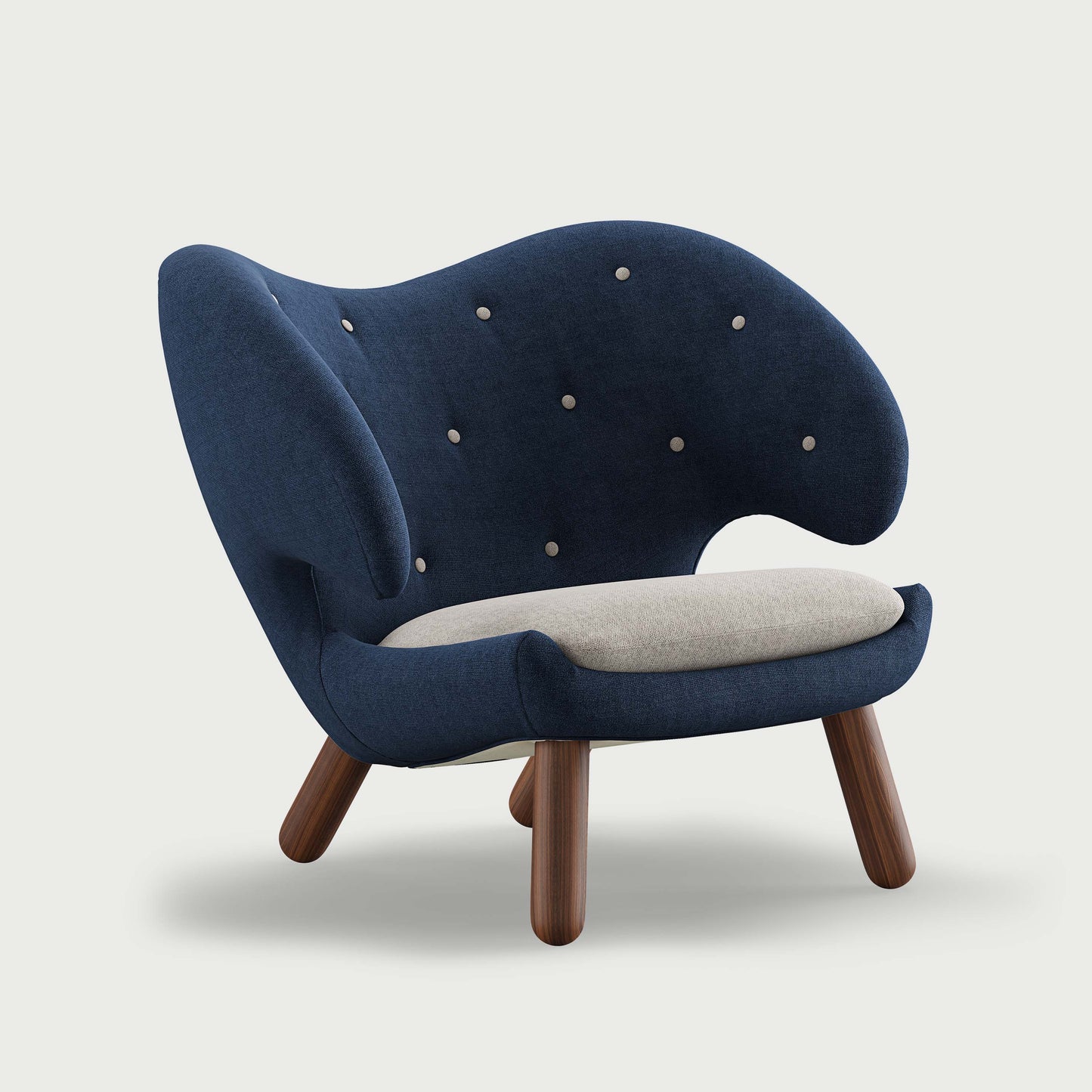 THE PELICAN CHAIR (With Buttons) (Upholstery Material - Hallingdal)
