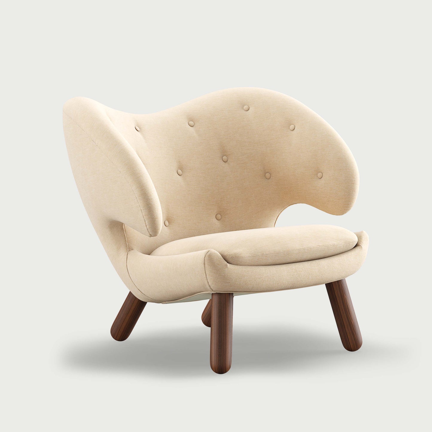 THE PELICAN CHAIR (With Buttons) (Upholstery Material - Watercolour)