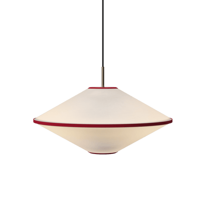 Edgeform Taft Pendant Ø52 Red/ Off-White