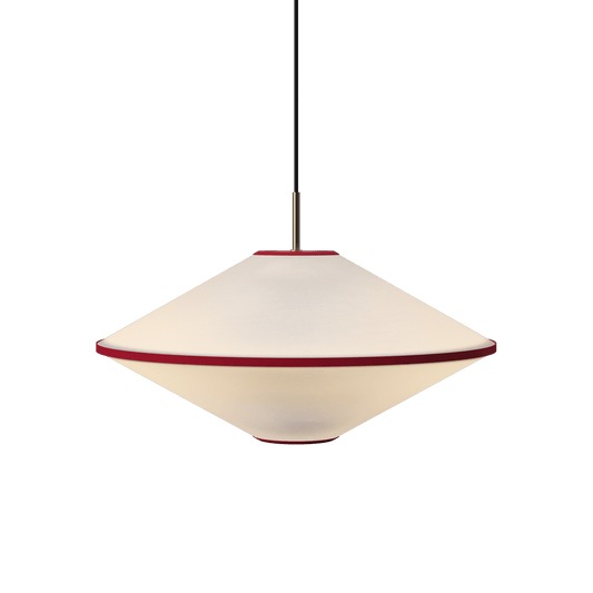 Edgeform Taft Pendant Ø52 Red/ Off-White