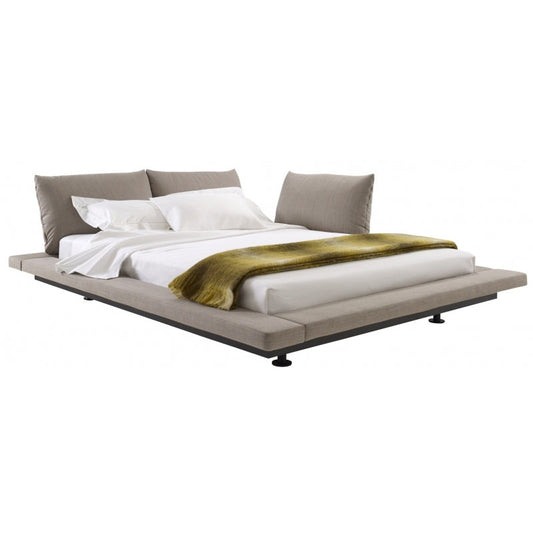 PETER MALY 2 - Fabric double bed frame (bed frame only)- Fabric group A.