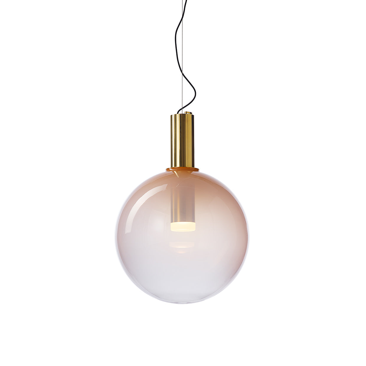 PHENOMENA - Large Sphere Blown glass pendant lamp.