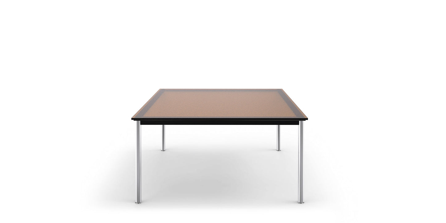 LC10 Table - Square table with glass top.