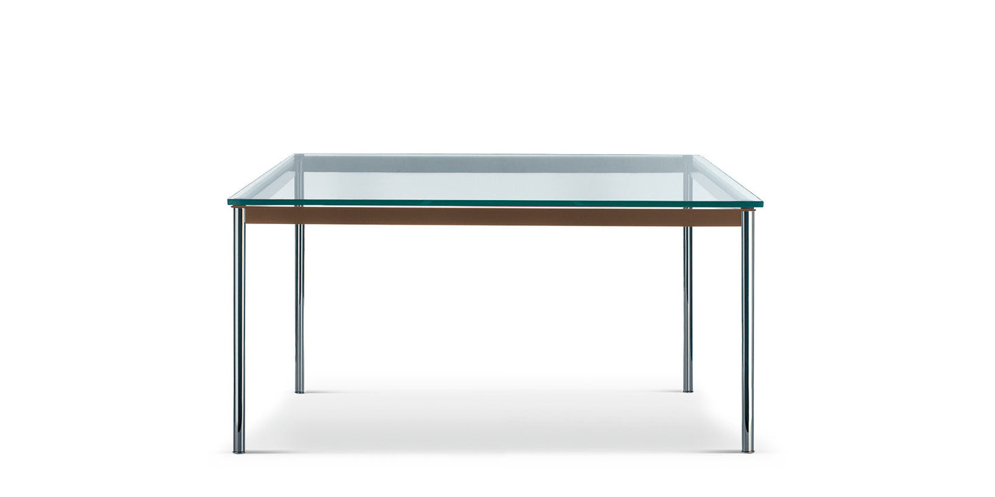 LC10 Table - Rectangular Table with Glass Top.