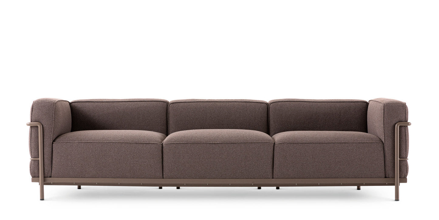 LC3 Outdoor - Outdoor 3-seater sofa.