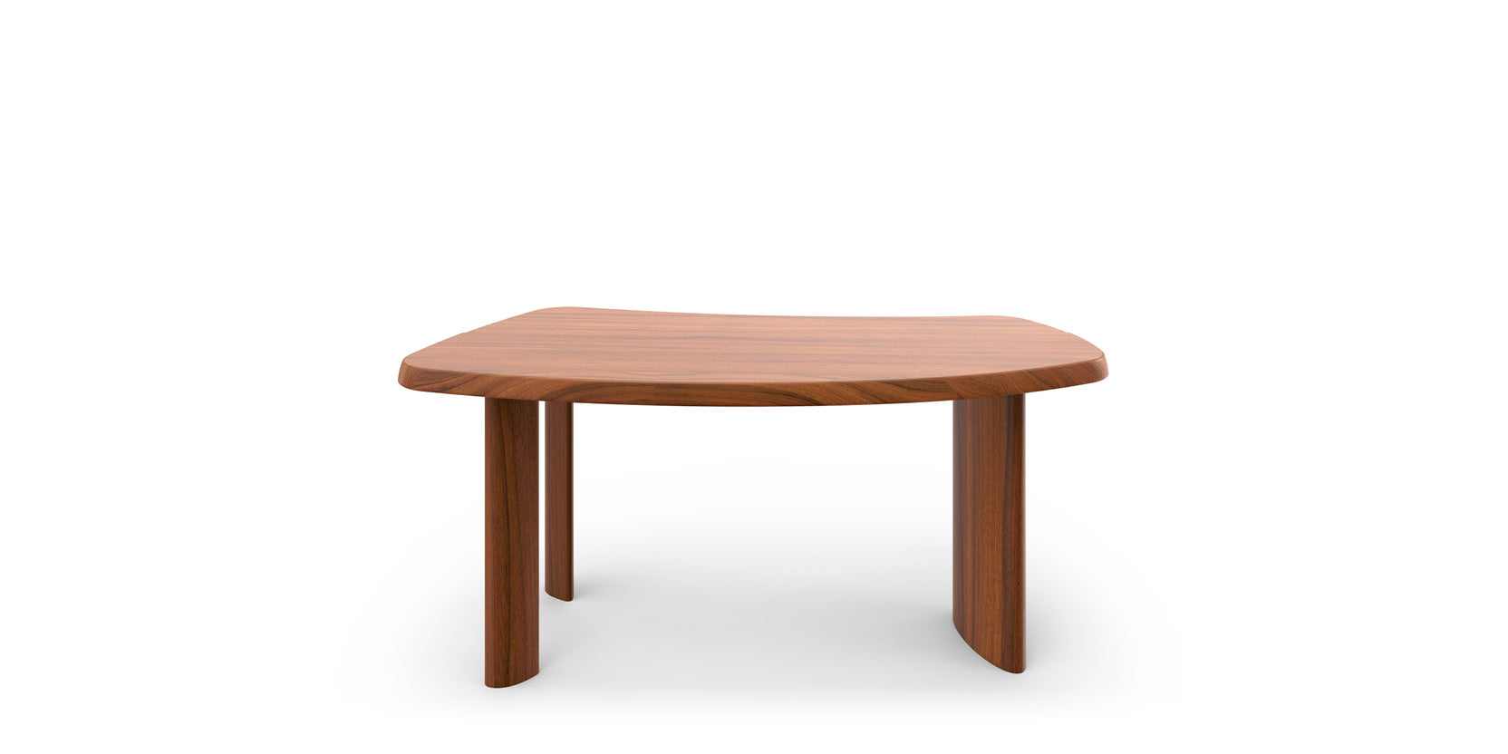 Petit bureau en forme libre - wood freeform table.