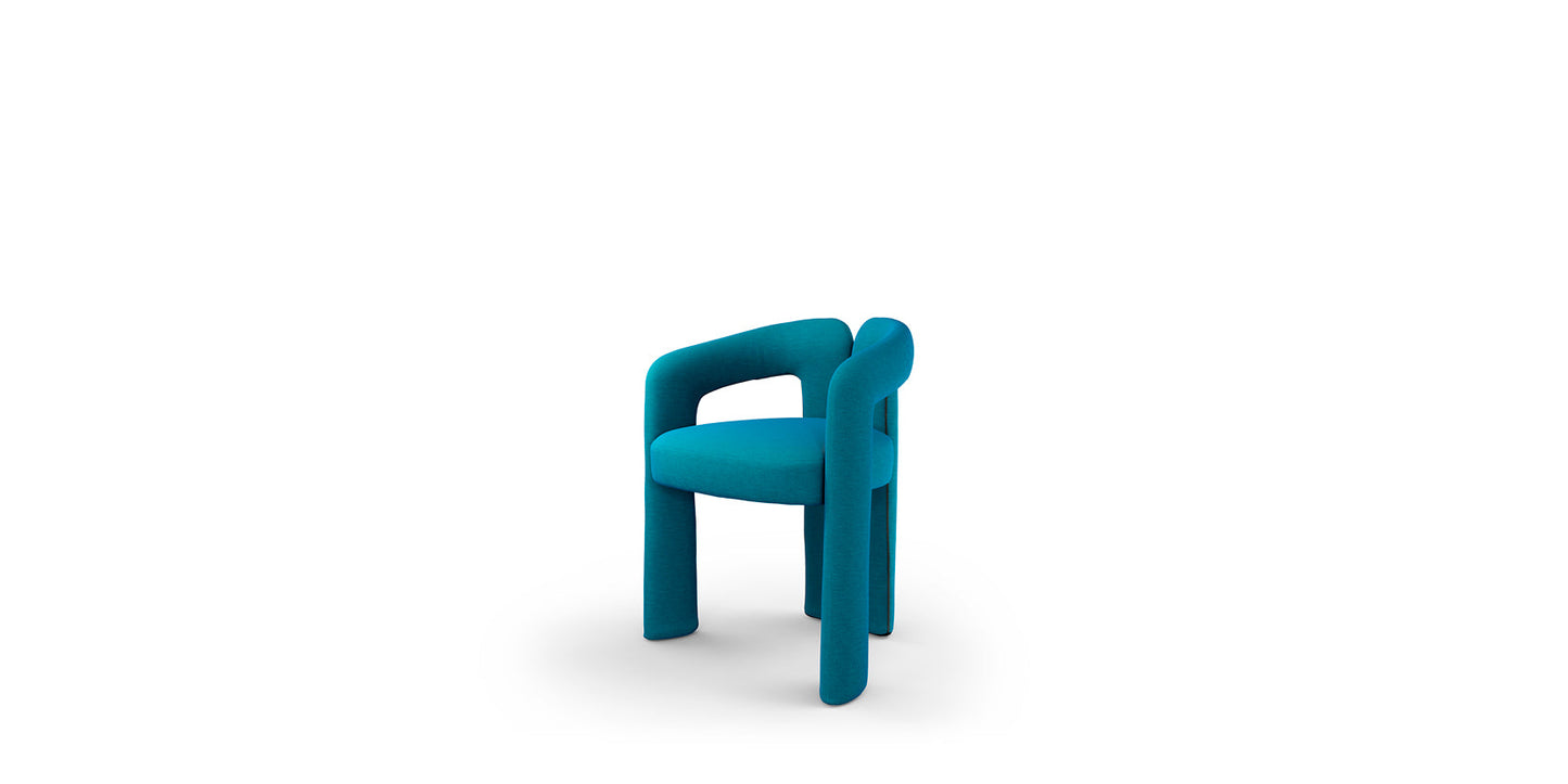 Dudet - fully padded fabric armchair.