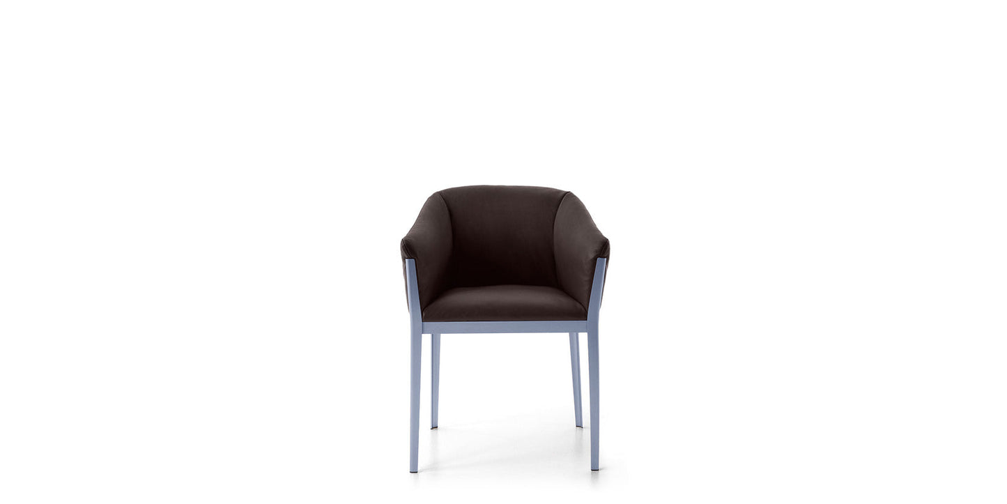 Kotone - feather fabric armchair.