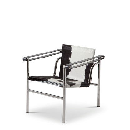LC1 - 1 Fauteuil dossier basculant leather armchair.