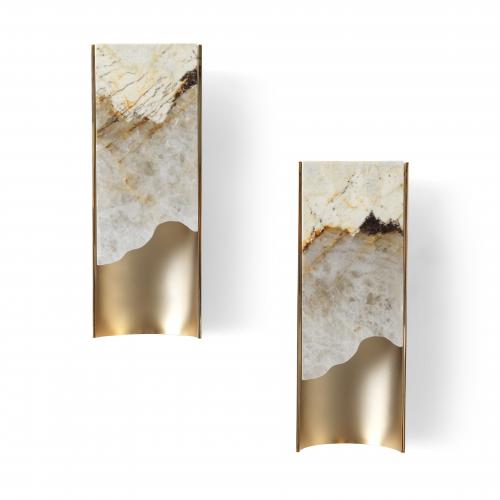 Polaris - Aluminium And Onyx Wall Lamp by Visionnaire
