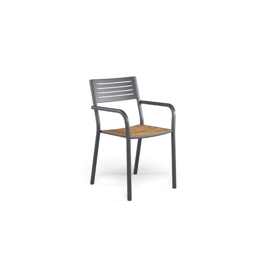 Segno Armchair with teak seat (Request Info).