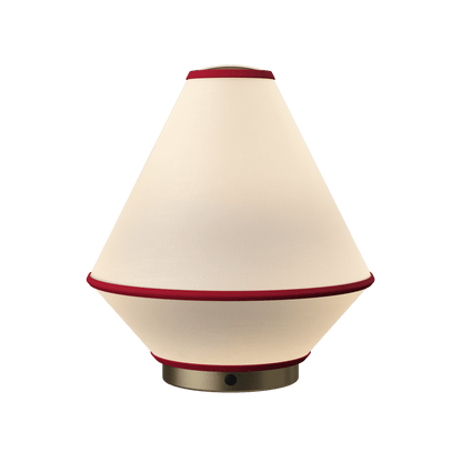 Edgeform Tafta Transportable Lamp Red/ Off-White