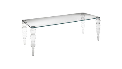 POST MODERN - Rectangular crystal table (Request Info).