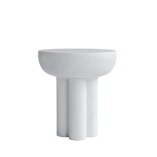 Crown Tall Fiber Concrete Table by 101 Copenhagen #Bone White
