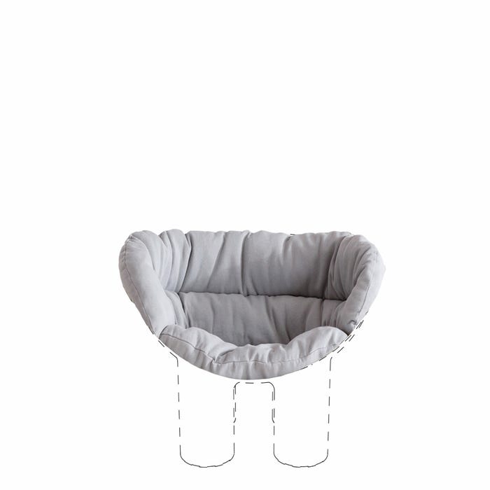 CUSHION ROLY POLY ARMCHAIR.
