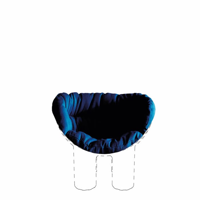 CUSHION ROLY POLY ARMCHAIR.