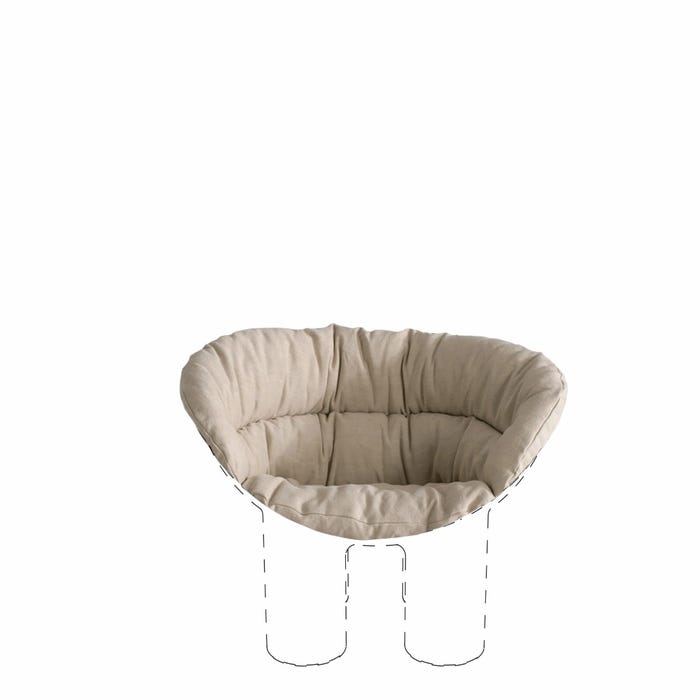 CUSHION ROLY POLY ARMCHAIR.
