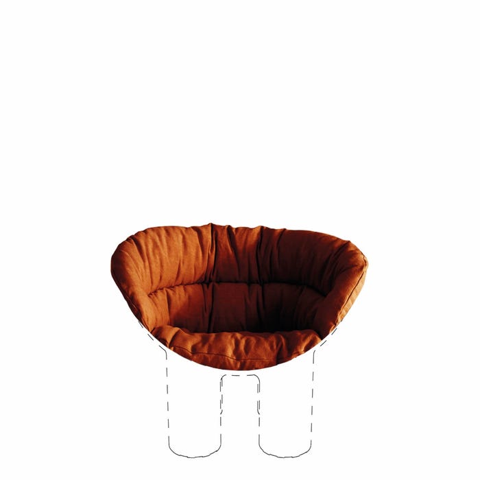 CUSHION ROLY POLY ARMCHAIR.