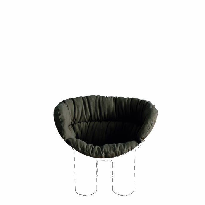 CUSHION ROLY POLY ARMCHAIR.