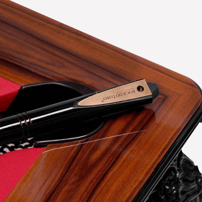 ROYAL SNOOKER - Rectangular rosewood pool table.