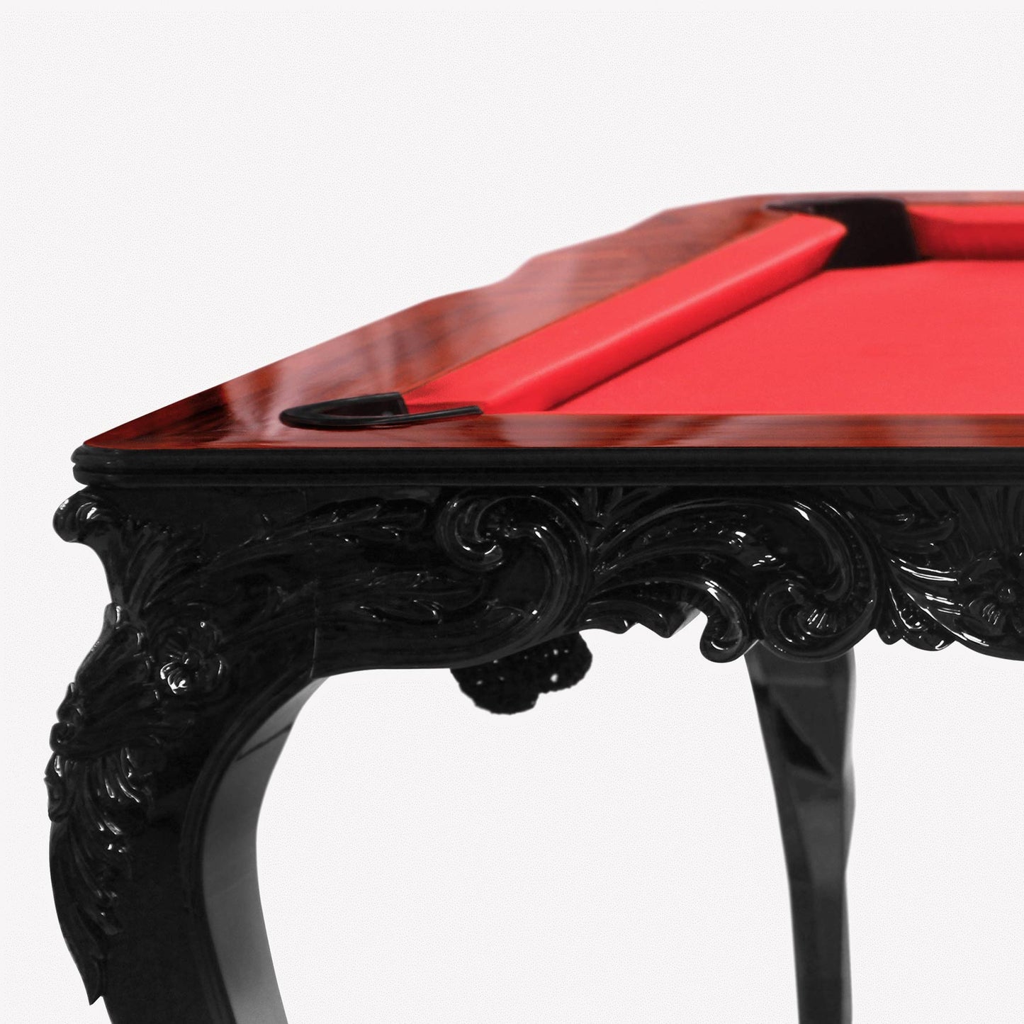 ROYAL SNOOKER - Rectangular rosewood pool table.
