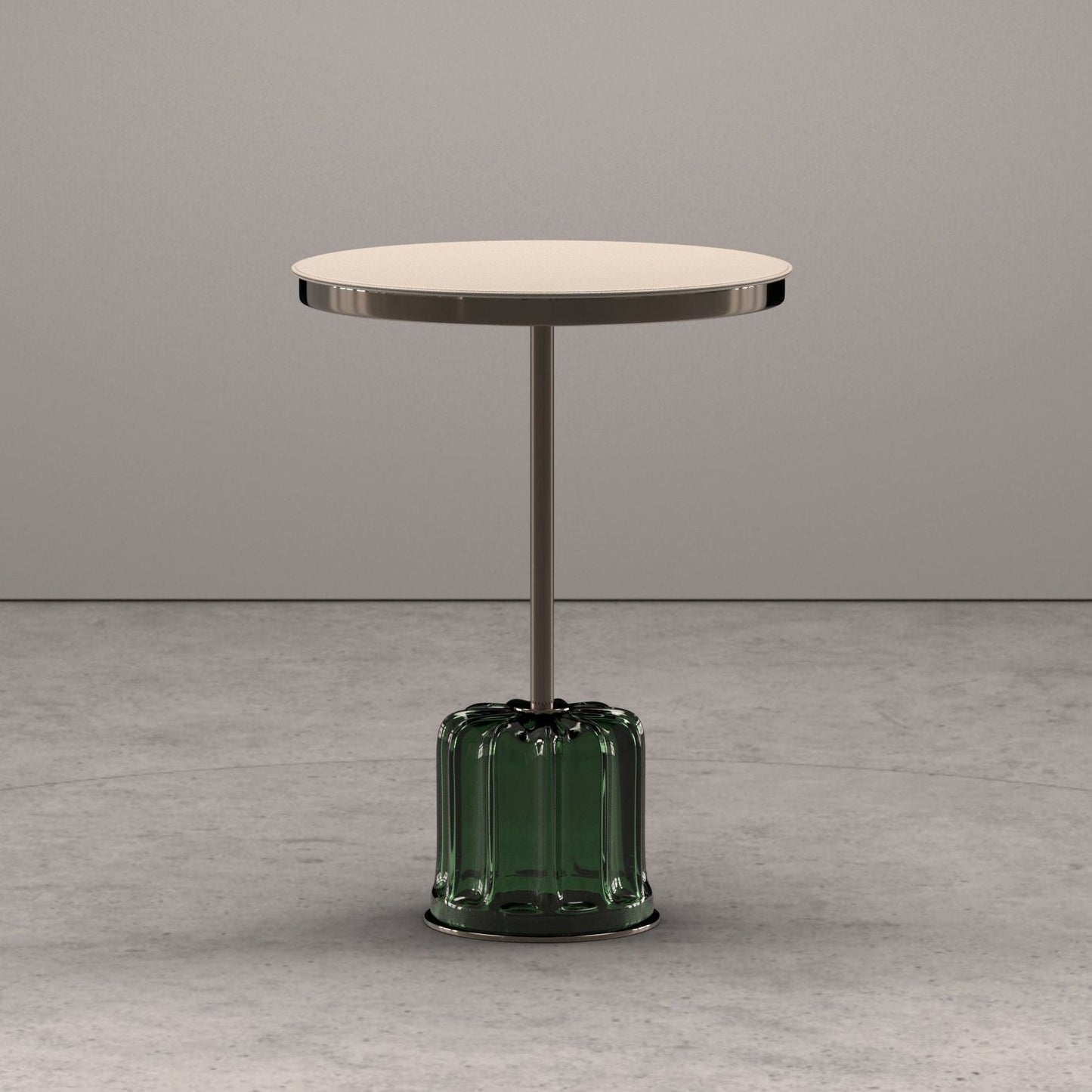 ACACIA - Round Murano glass coffee table for living room.