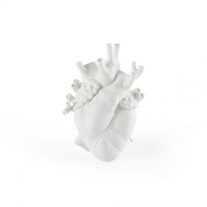 Fine Porcelain Vase Love in Bloom Heart by Seletti #White