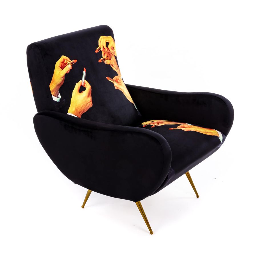Lipsticks - Fully Upholstered Fabric Armchair