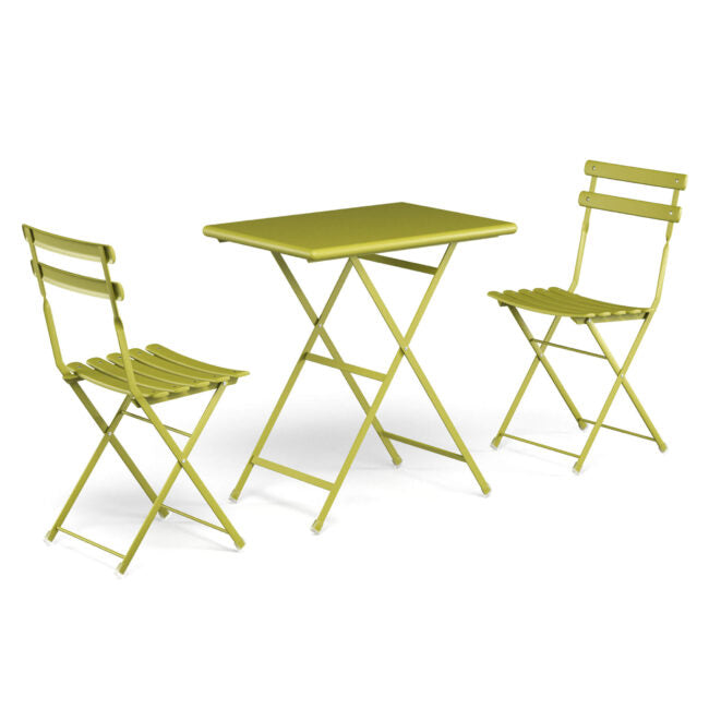 Arc en ciel Set 2 folding chairs 1 folding table (Request Info).