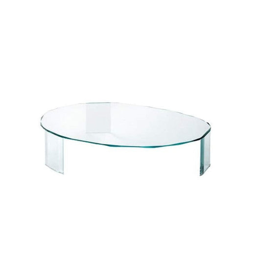 KOOH-I-NOOR - Low oval crystal coffee table.