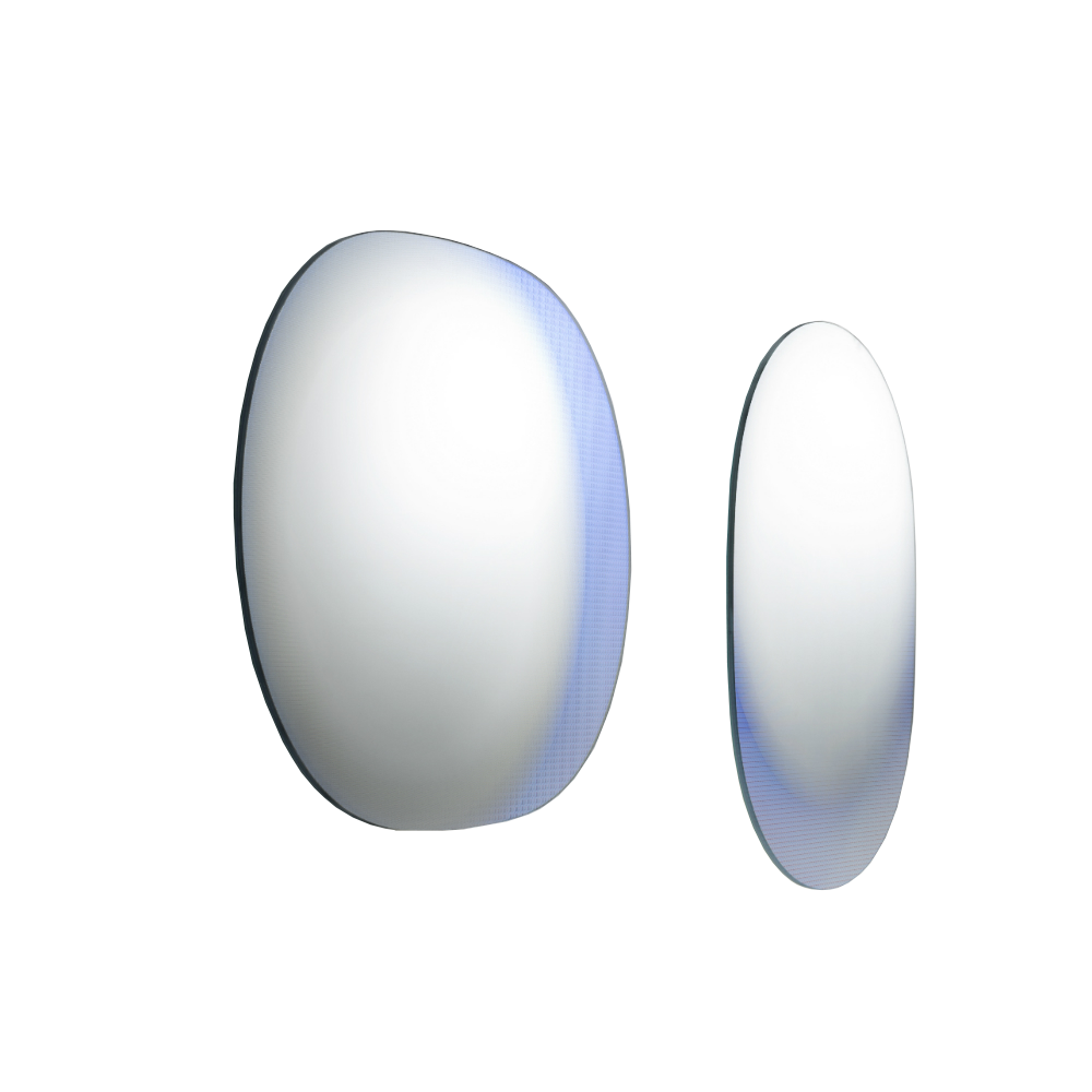 SHIMMER - Oval wall-mounted mirror.