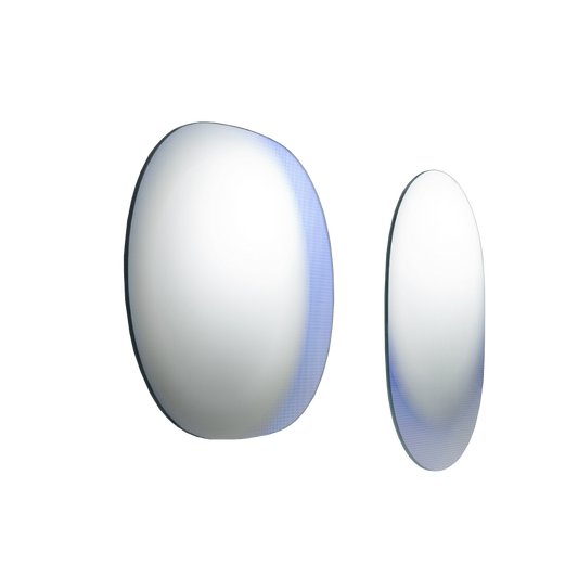 SHIMMER - Oval wall-mounted mirror.