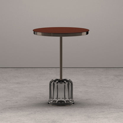 ACACIA - Round Murano glass coffee table for living room.