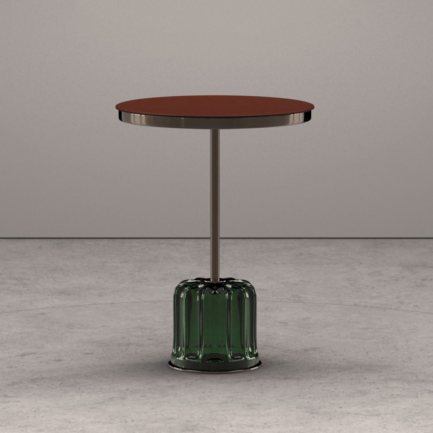 ACACIA - Round Murano glass coffee table for living room.