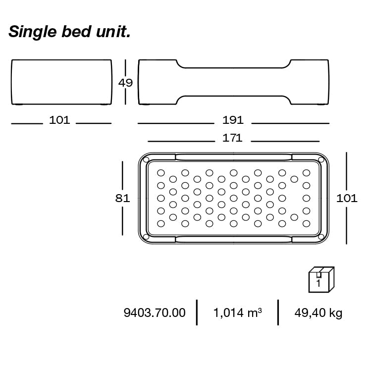 BUNKY - Stackable Kids bunk bed.
